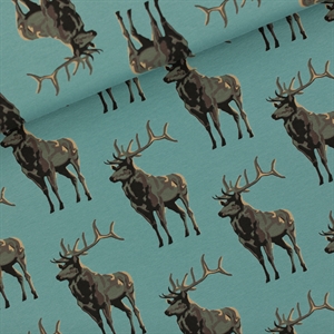 Picture of Deer - M - French Terry - Trellis Blauw