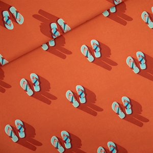 Picture of Flip Flops - S - French Terry - Puffin's Bill Rood
