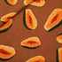 Bild von Papayas - L - Leinen-Viskose-Mischung - Glasiertes Ingwerbraun