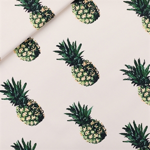 Bild von Pineapples - M - Baumwolle Canvas Gabardine Twill - Papyrus Crème